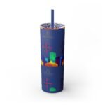 Costa Rica Skinny Tumbler with Straw, 20oz