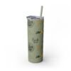 Melanin Jetsetter Skinny Tumbler with Straw, 20oz - Image 101