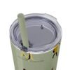 Melanin Jetsetter Skinny Tumbler with Straw, 20oz - Image 257