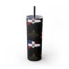 Dominican Republic Skinny Tumbler with Straw, 20oz - Image 19