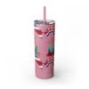 Costa Rica Skinny Tumbler with Straw, 20oz - Image 30