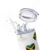 Jamaica  Skinny Tumbler with Straw, 20oz - Image 8