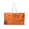 Melanin Jetsetters Orange  Weekender Bag