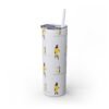 Melanin Jetsetter Skinny Tumbler with Straw, 20oz - Image 207