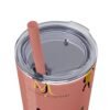 Melanin Jetsetter Skinny Tumbler with Straw, 20oz - Image 128