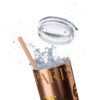 Melanin Jetsetter Skinny Tumbler with Straw, 20oz - Image 98