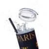 Melanin Jetsetter Skinny Tumbler with Straw, 20oz - Image 8