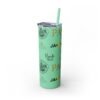 Melanin Jetsetter Skinny Tumbler with Straw, 20oz - Image 119