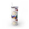 Costa Rica Skinny Tumbler with Straw, 20oz - Image 4