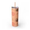 Melanin Jetsetter Skinny Tumbler with Straw, 20oz - Image 39