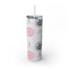 Melanin Jetsetter Skinny Tumbler with Straw, 20oz - Image 57