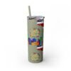 Costa Rica Skinny Tumbler with Straw, 20oz - Image 40