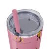 Melanin Jetsetter Skinny Tumbler with Straw, 20oz - Image 230
