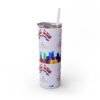 Costa Rica Skinny Tumbler with Straw, 20oz - Image 20