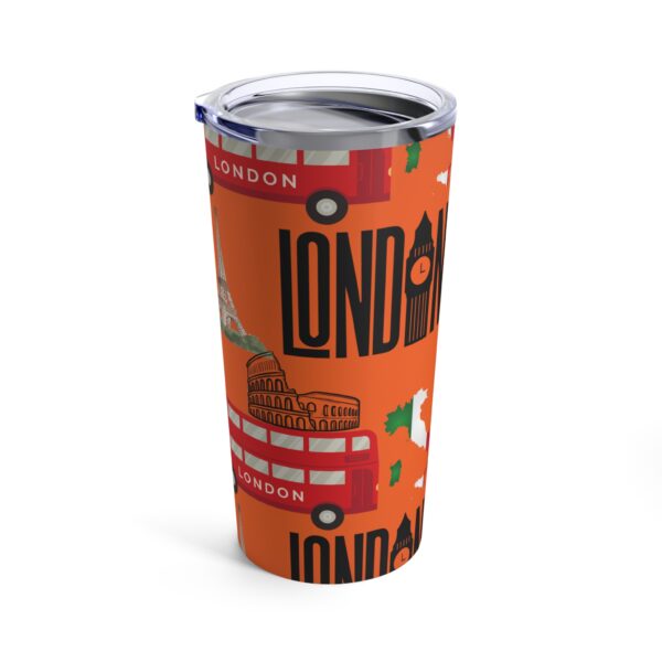 World Traveler Orange Tumbler 20oz - Image 3