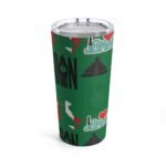 World Traveler Dark Green Tumbler 20oz