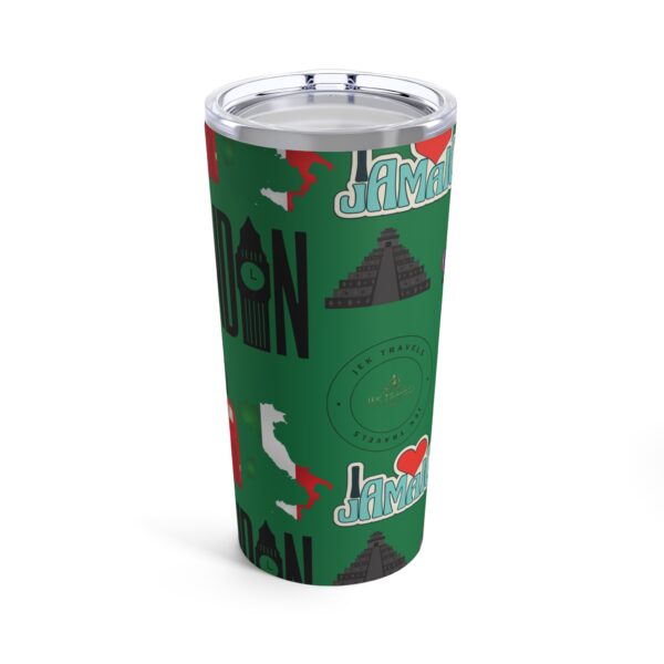 World Traveler Dark Green Tumbler 20oz