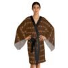 Black Girl Magic Brown Long Sleeve Kimono Robe