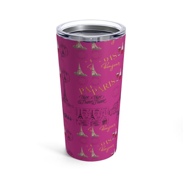 Paris Pink Tumbler 20oz - Image 2