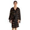 Black Girl Magic Black Long Sleeve Kimono Robe - Image 4