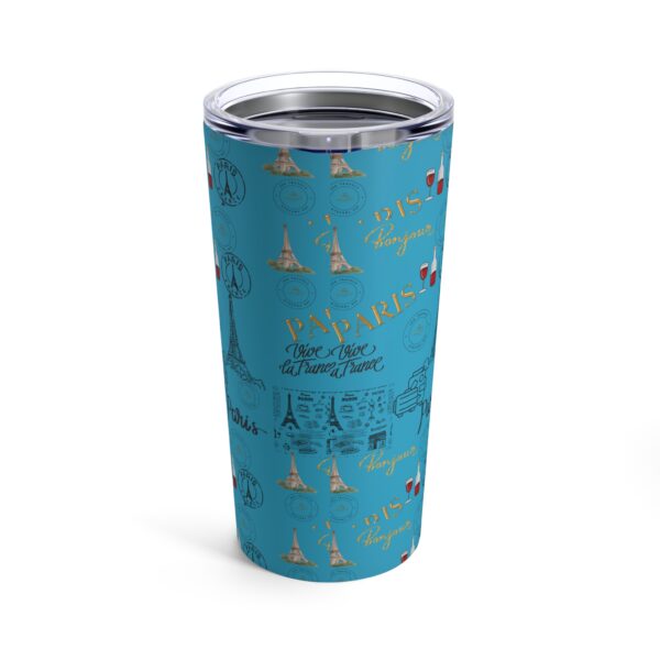 Paris Turquoise Tumbler 20oz - Image 2