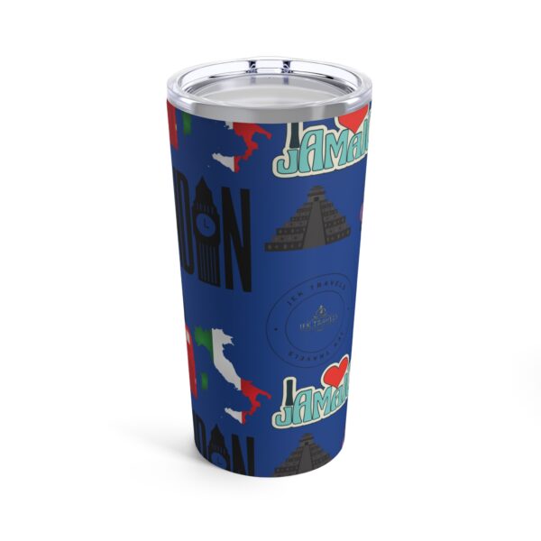 World Traveler Dark Blue Tumbler 20oz