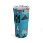 World Turquoise Tumbler 20oz