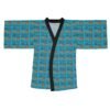 Black Girl Magic Turquoise Long Sleeve Kimono Robe - Image 2