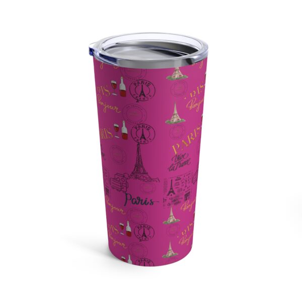 Paris Pink Tumbler 20oz - Image 3