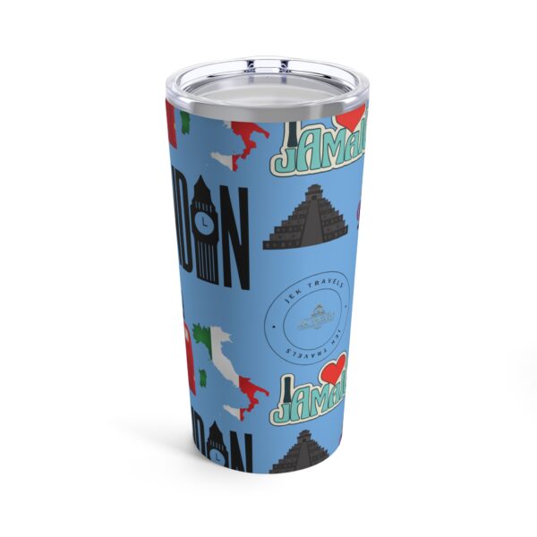 World Traveler Light Blue Tumbler 20oz