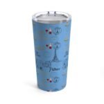 Paris Light Blue Tumbler 20oz