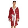 Black Girl Magic Dark Red Long Sleeve Kimono Robe - Image 7