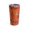 World Traveler Orange Tumbler 20oz - Image 2