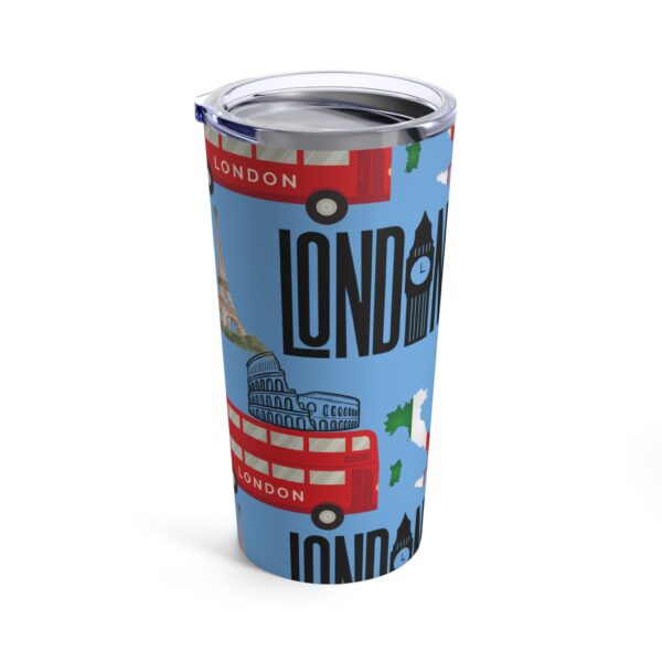 World Traveler Light Blue Tumbler 20oz - Image 3