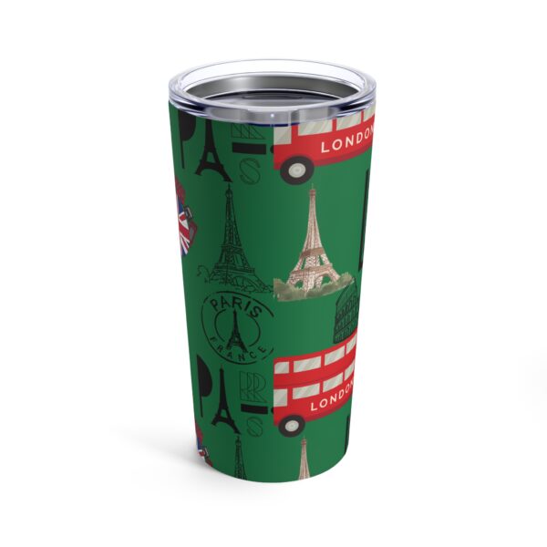 World Traveler Dark Green Tumbler 20oz - Image 2