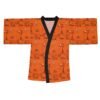 Orange Paris Long Sleeve Kimono Robe - Image 2