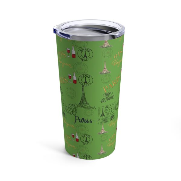 Paris Light Green Tumbler 20oz - Image 3