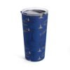 Paris Dark Blue Tumbler 20oz - Image 3
