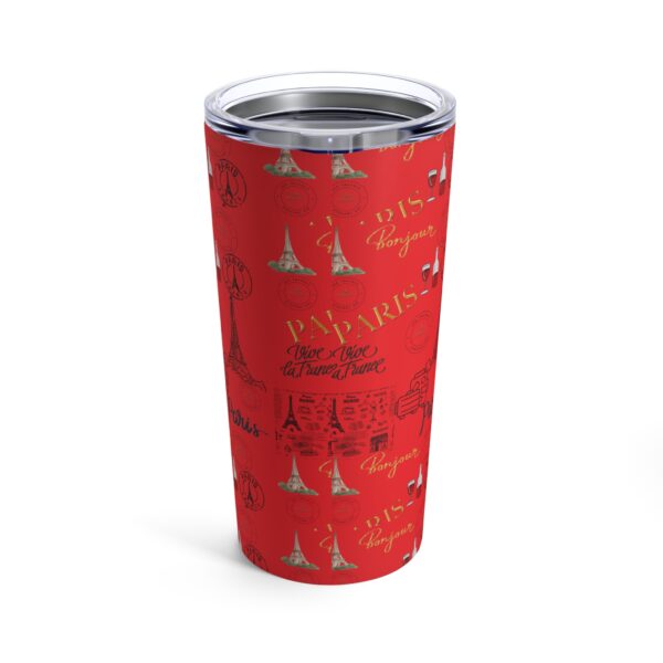 Paris Red Tumbler 20oz - Image 2