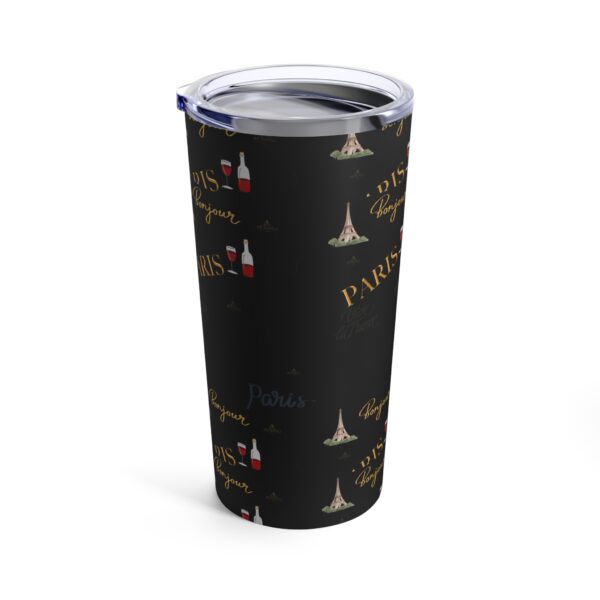 Paris Black Tumbler 20oz - Image 3