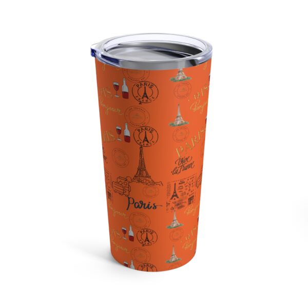 Paris OrangeTumbler 20oz - Image 3