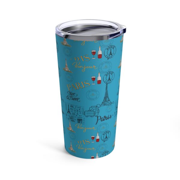 Paris Turquoise Tumbler 20oz - Image 4