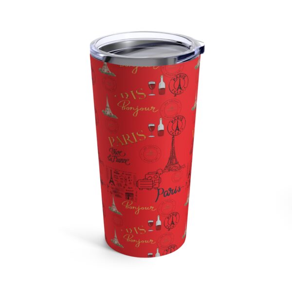 Paris Red Tumbler 20oz - Image 4