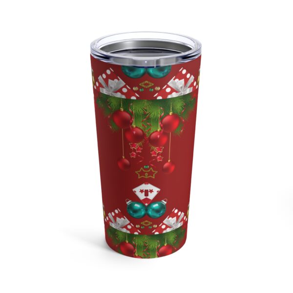 Red Christmas Tumbler 20oz - Image 2