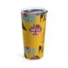World Traveler Yellow Tumbler 20oz - Image 4