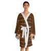 Black Girl Magic Brown Long Sleeve Kimono Robe - Image 7