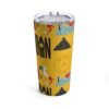 World Traveler Yellow Tumbler 20oz