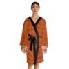 Black Girl Magic Orange Long Sleeve Kimono Robe - Image 4