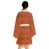 Black Girl Magic Orange Long Sleeve Kimono Robe - Image 8