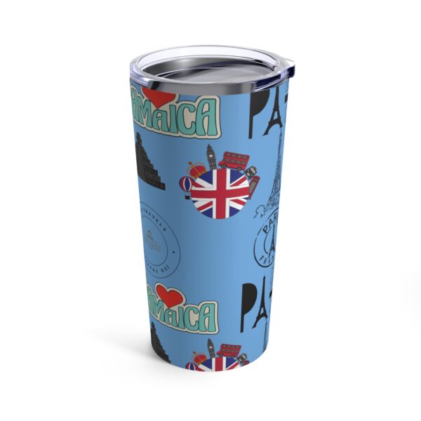 World Traveler Light Blue Tumbler 20oz - Image 4